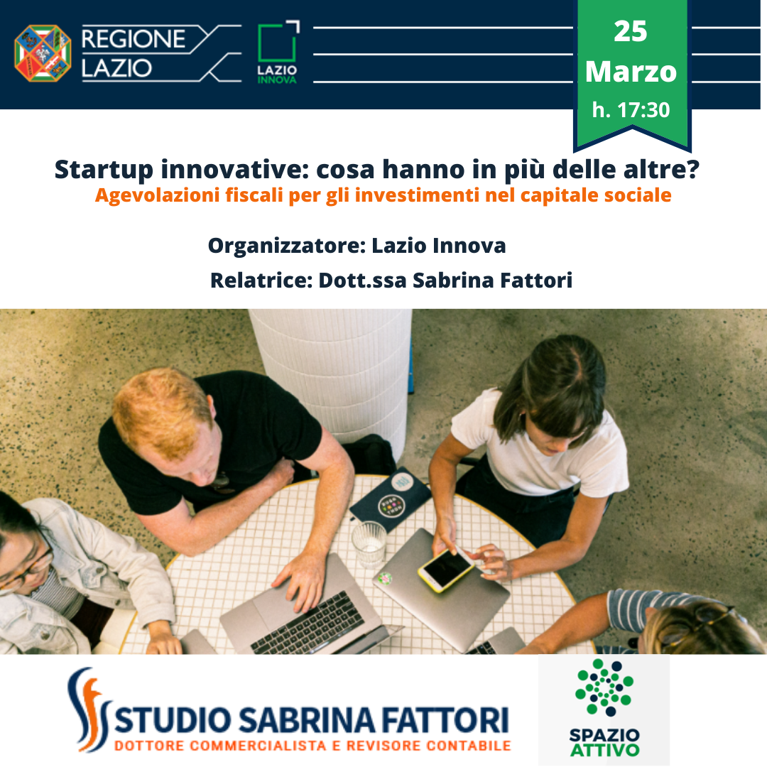 Webinar Startup Innovative 