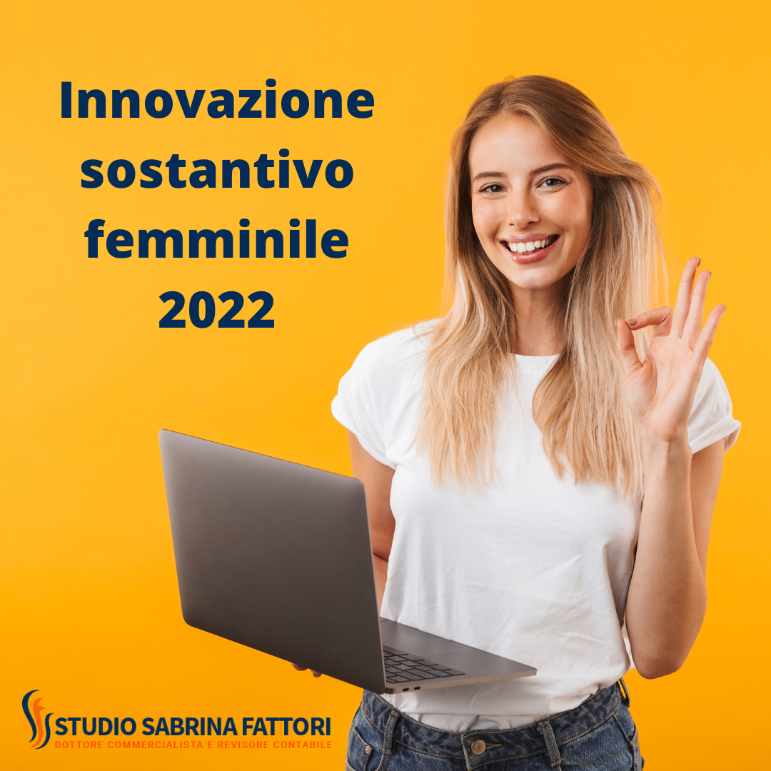 BANDO INNOVAZIONE SOSTANTIVO FEMMINILE 2022